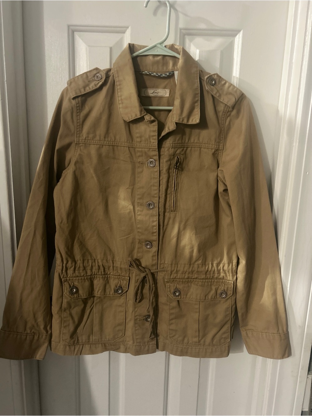 Levi's Women's Tan Utility Jacket with Drawstring Waist